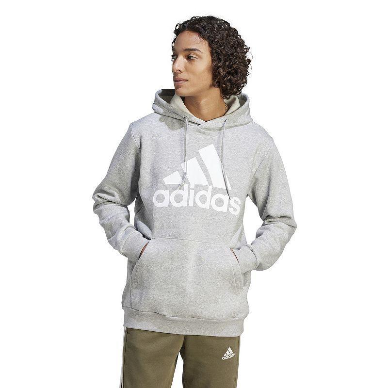 Mens adidas Essential Big Logo Fleece Hoodie Product Image