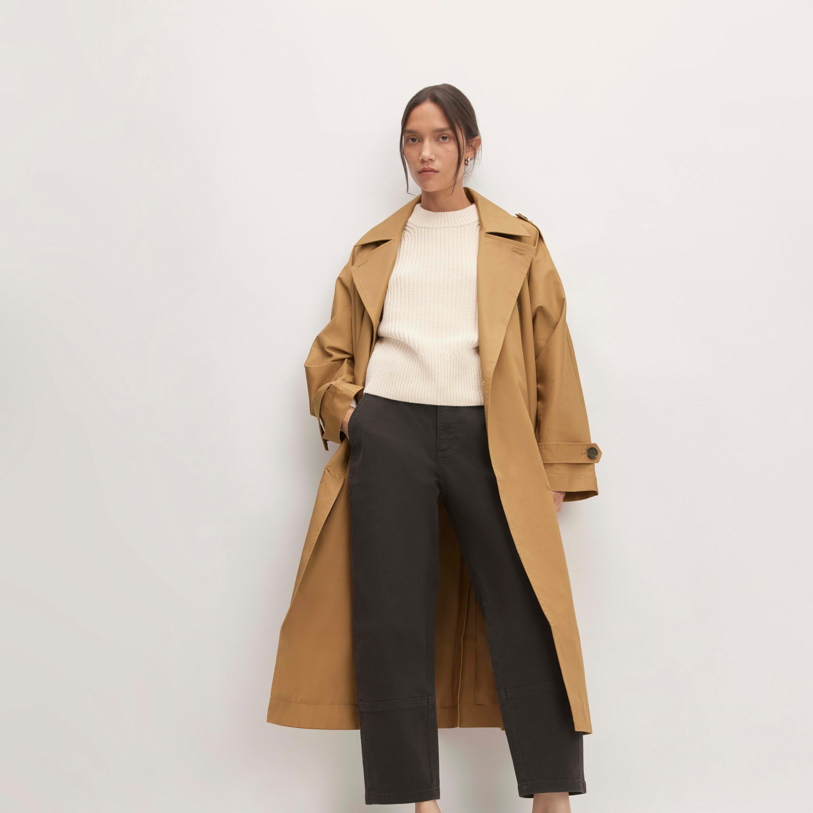 The Cotton Long Trench Coat Product Image