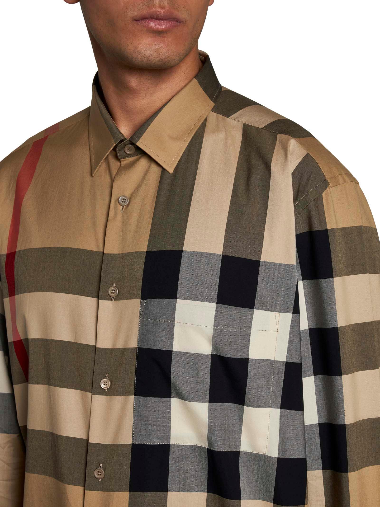 checkered cotton shirt Product Image