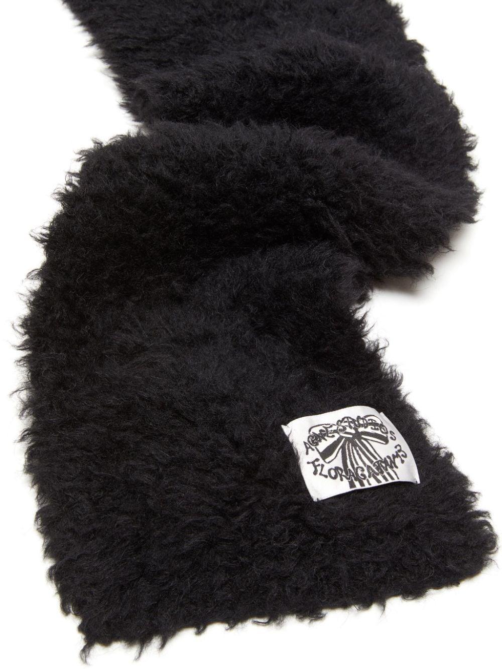 Faux Fur Scarf In Black Product Image