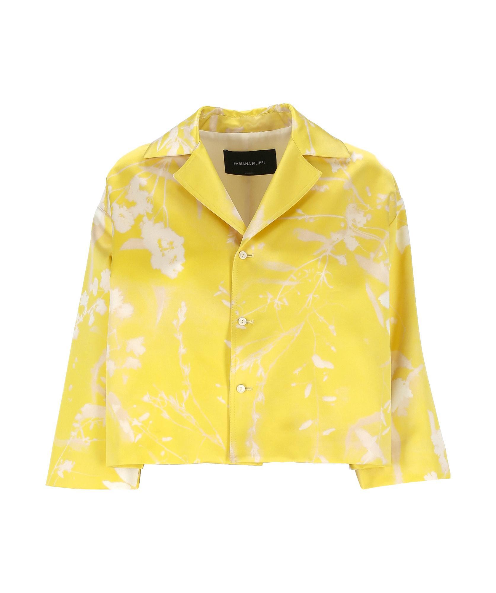 FABIANA FILIPPI Long-sleeved Casual Jacket In Yellow Product Image