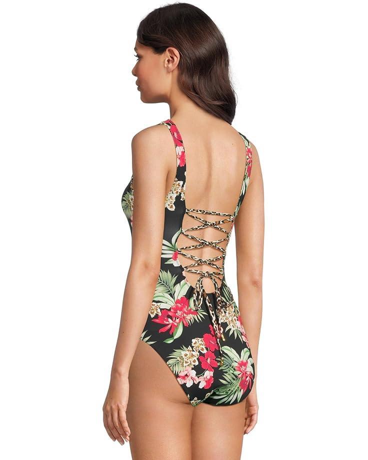 Palm Modern Zanzebra Square Neck One Piece Product Image