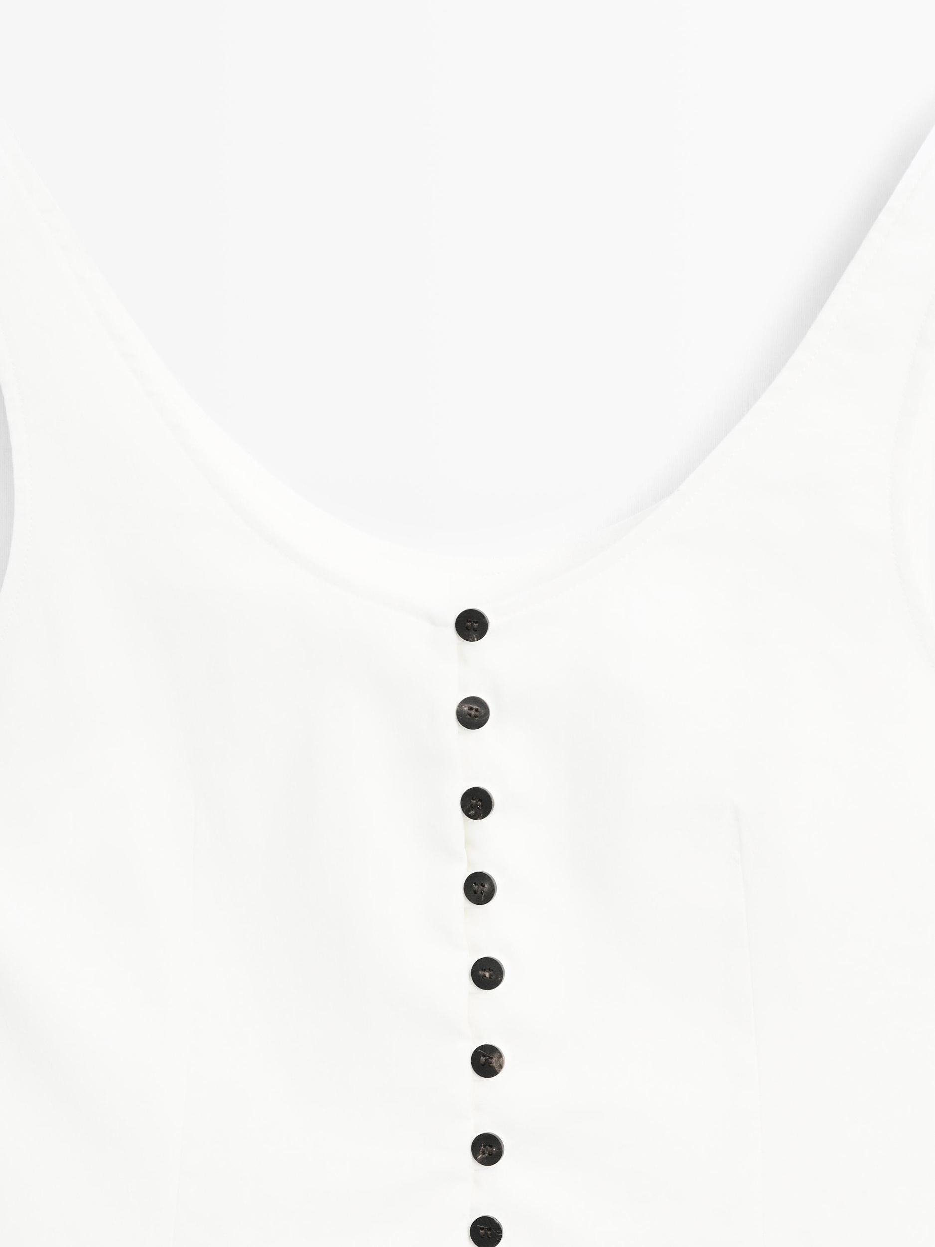 Linen blend top with buttons Product Image