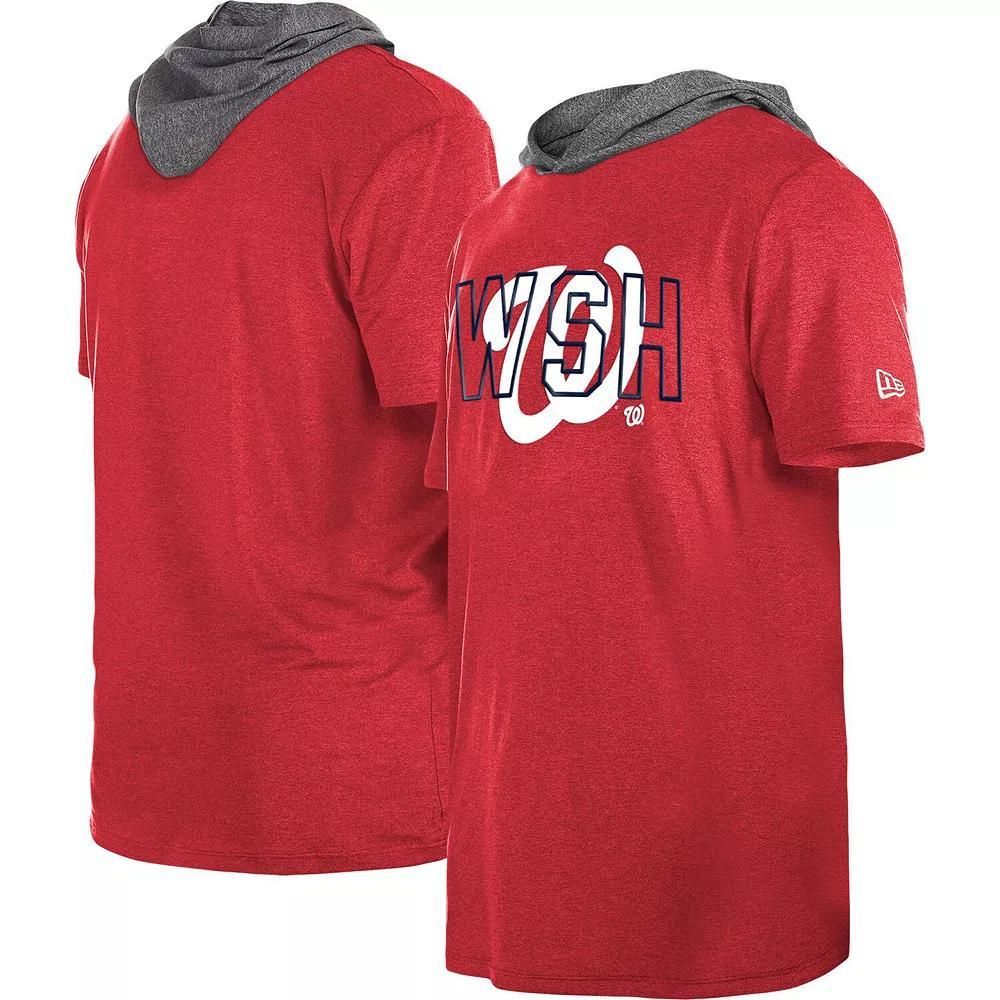 Men's New Era Red Washington Nationals Team Hoodie T-Shirt, Size: 3XL Product Image