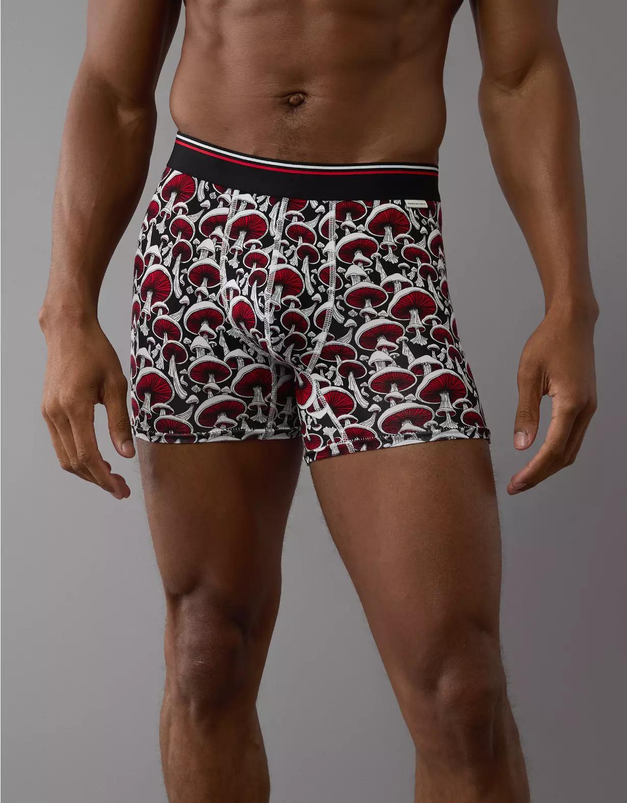 AEO Men's Mushrooms 4.5" Ultra Soft Boxer Brief Product Image