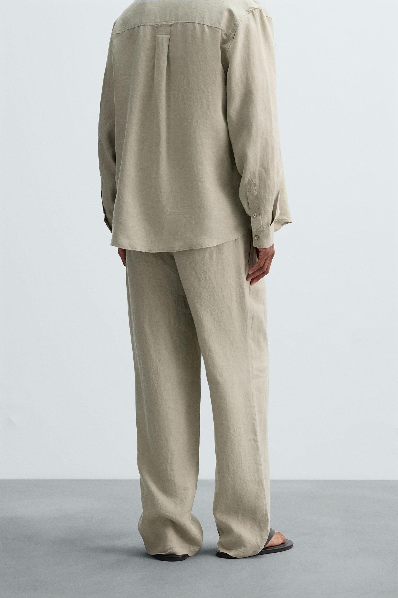 LINEN PANTS IN 100% LINEN Product Image