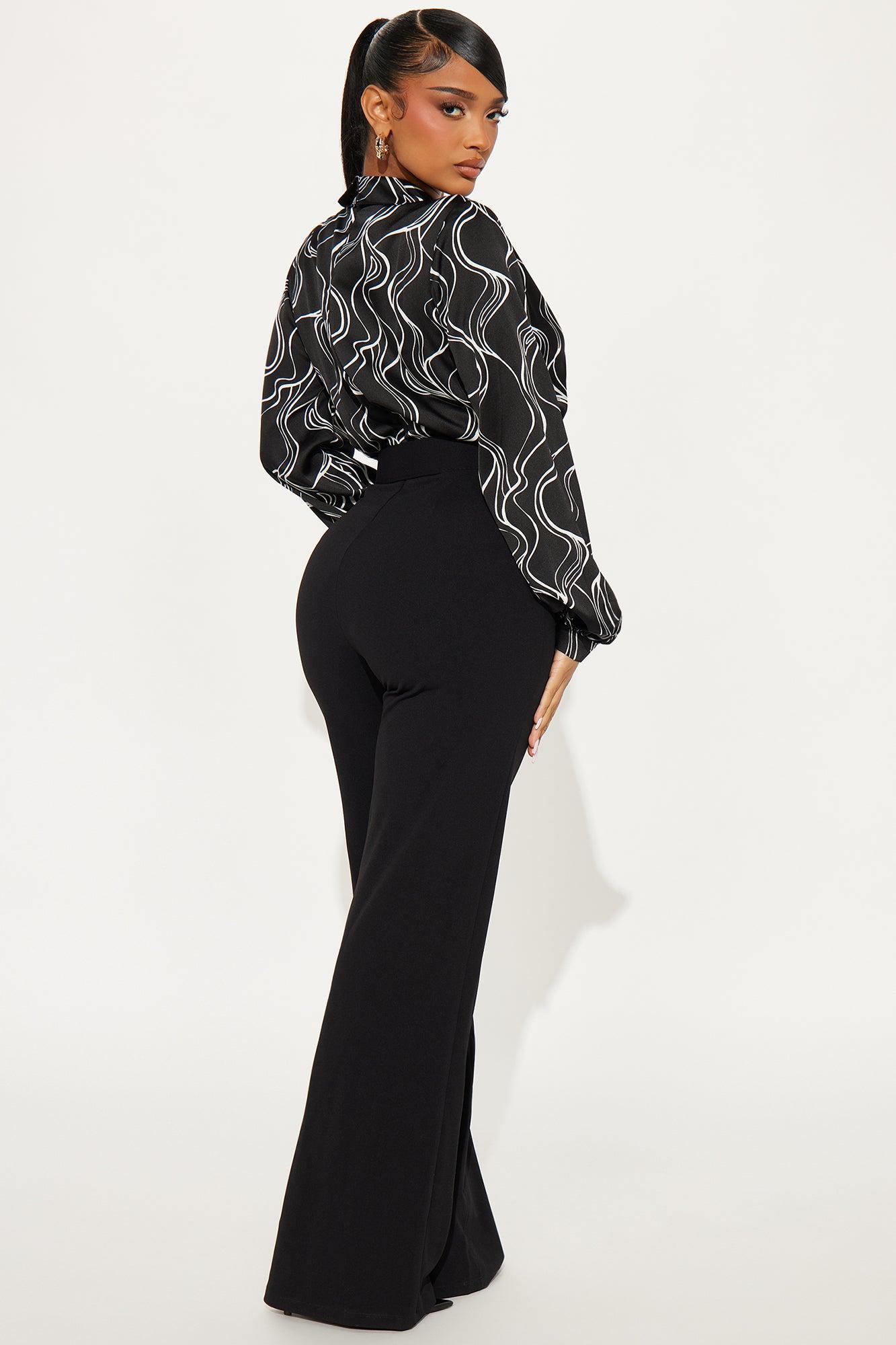 Corporate Girly Jumpsuit - Black/combo Product Image