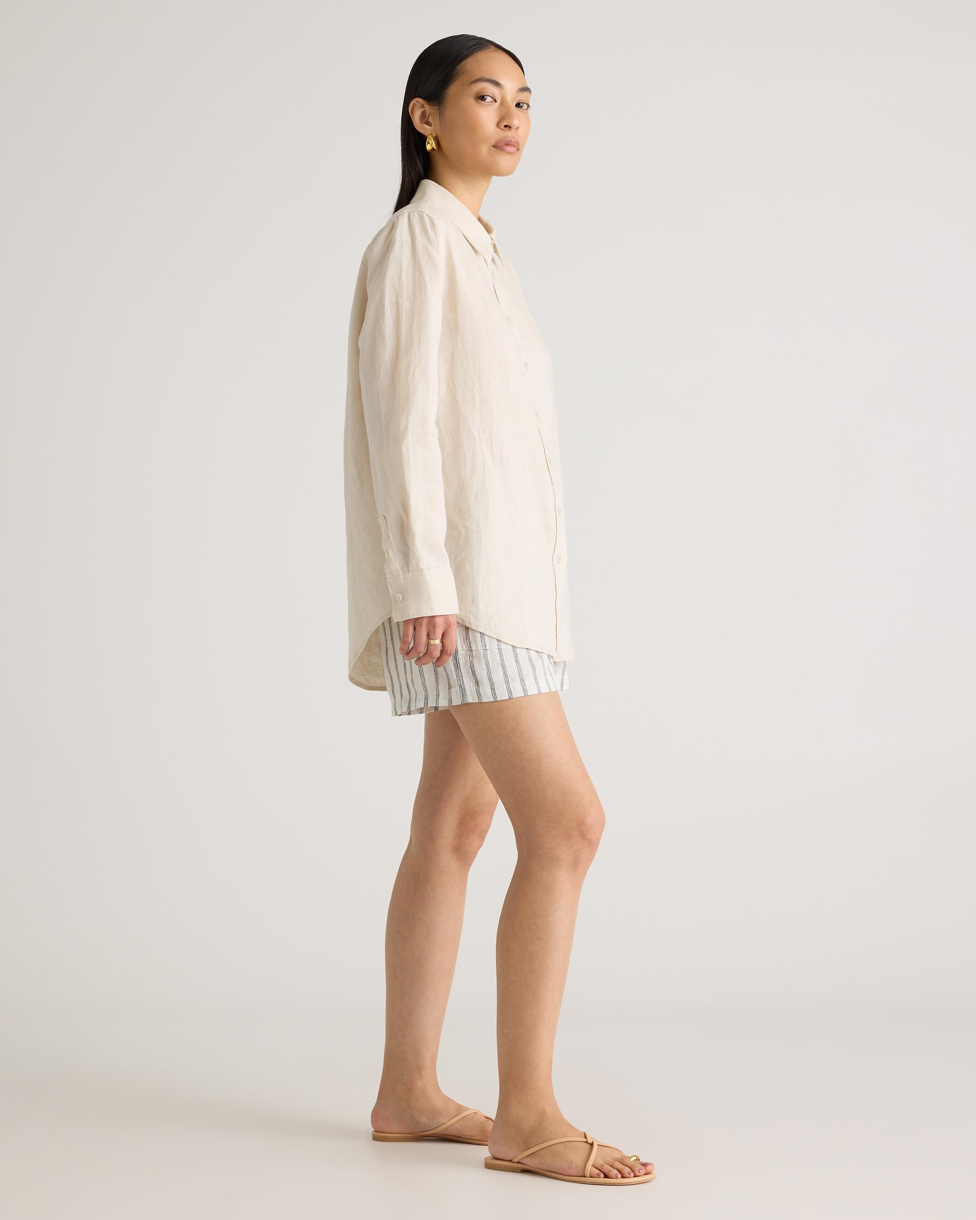 Quince | Women's 100% European Linen Long Sleeve Shirt Product Image