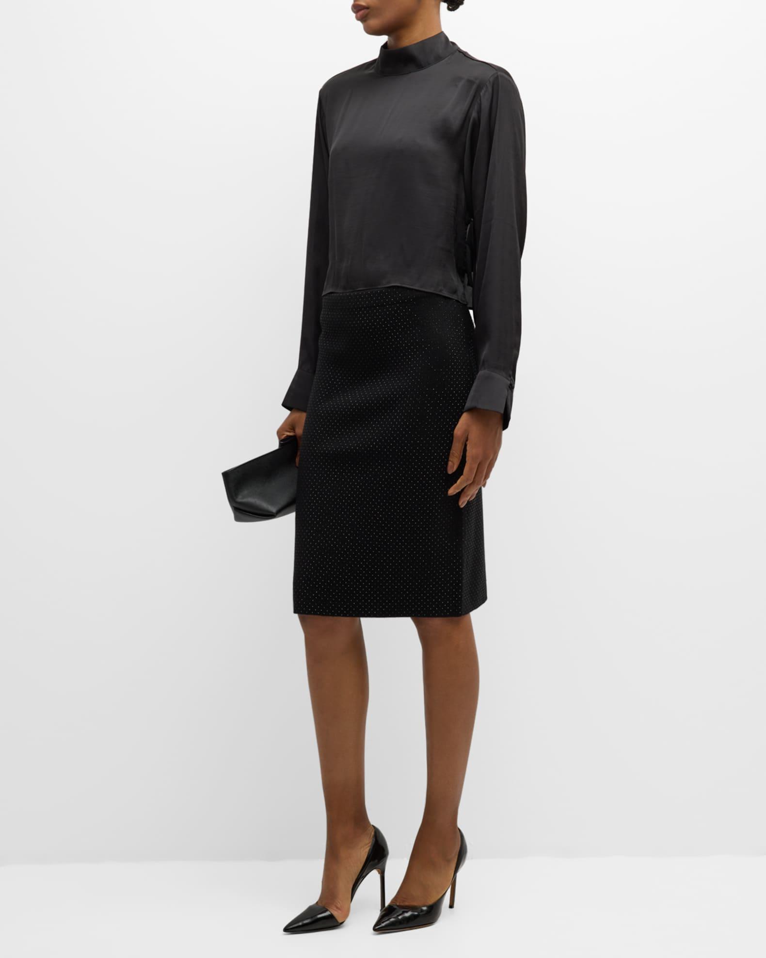 Winslet Rhinestone Pencil Skirt Product Image