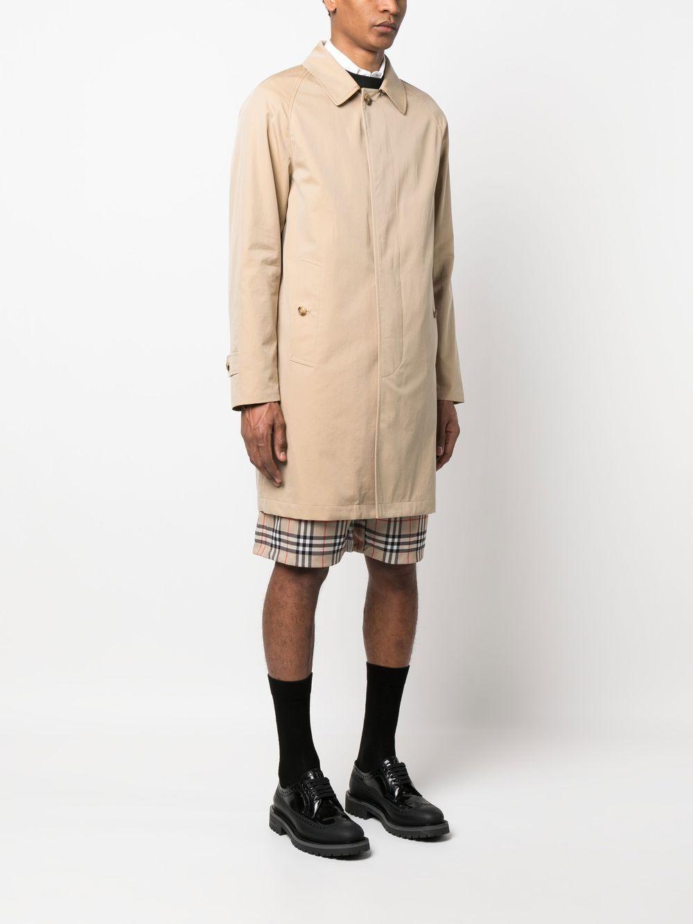 Cotton Trench Coat In Nude & Neutrals Product Image