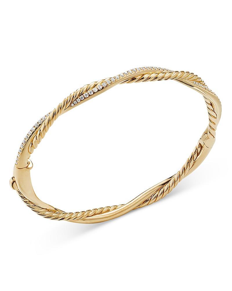 Womens Petite Infinity Bracelet In 18K Yellow Gold With Diamonds Product Image