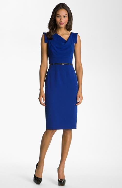 Womens Jackie Belted Sheath Dress Product Image