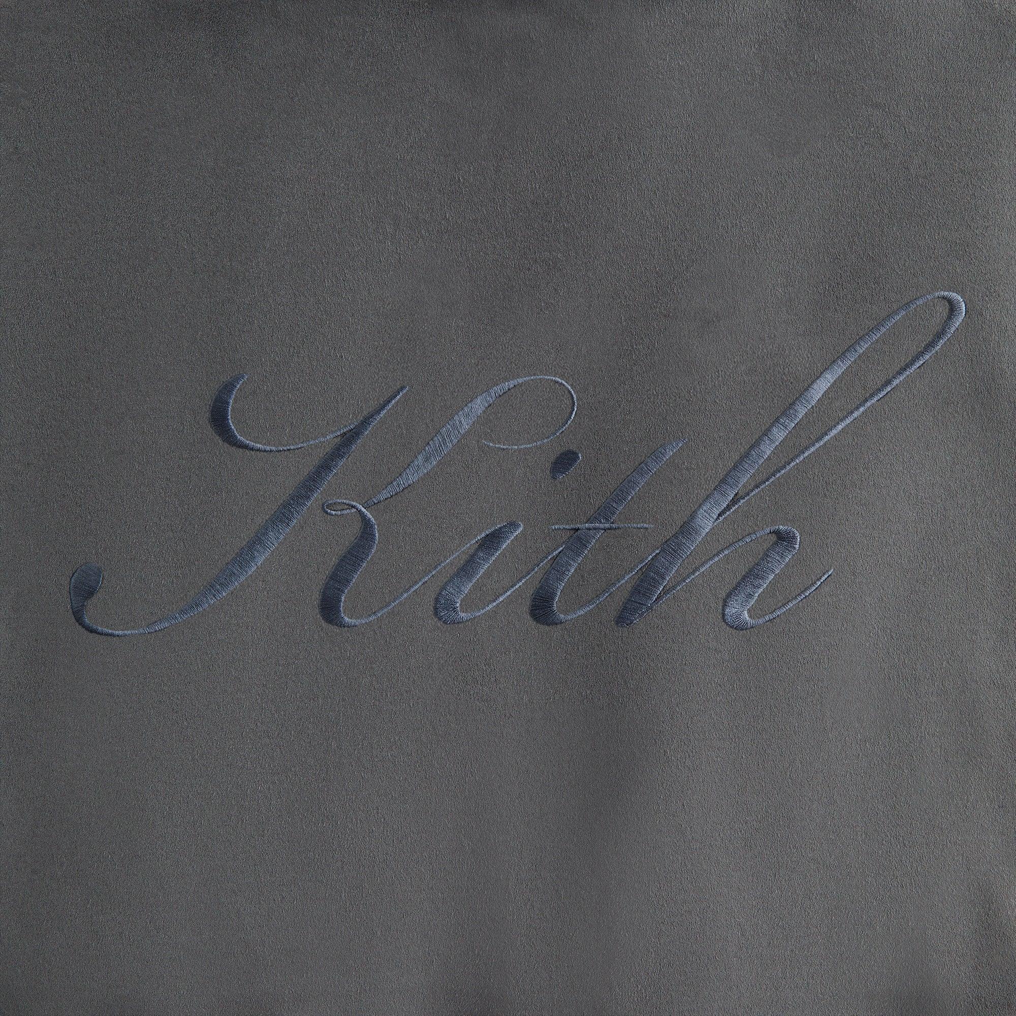 Kith Women Nylas Microsuede Zip Hooded Bomber - Asteroid Female Product Image