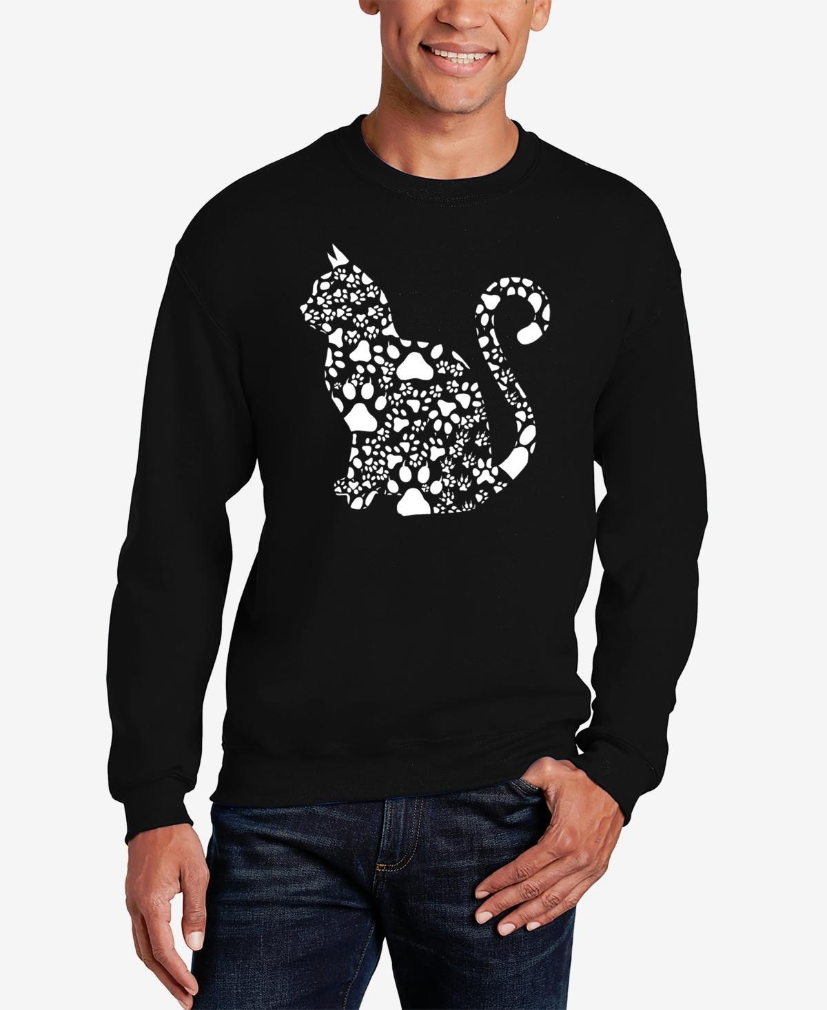 La Pop Art Cat Claws - Mens Word Art Crewneck Sweatshirt Product Image