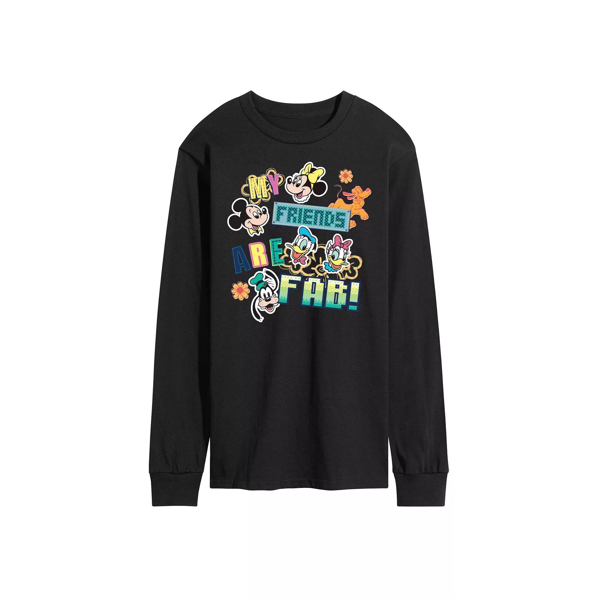 Disney's Men's Friends Are Fab Long Sleeve Tee,  Product Image