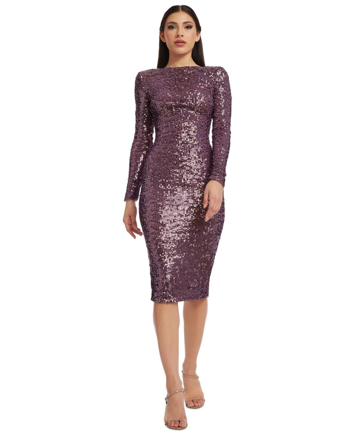 Womens Emery Sequined Midi-Dress Product Image