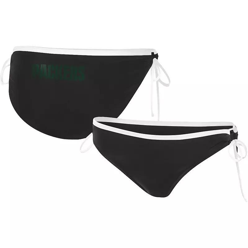 Women's G-III 4Her by Carl Banks Black Cleveland Browns Perfect Match Bikini Bottom, Size: Large Product Image