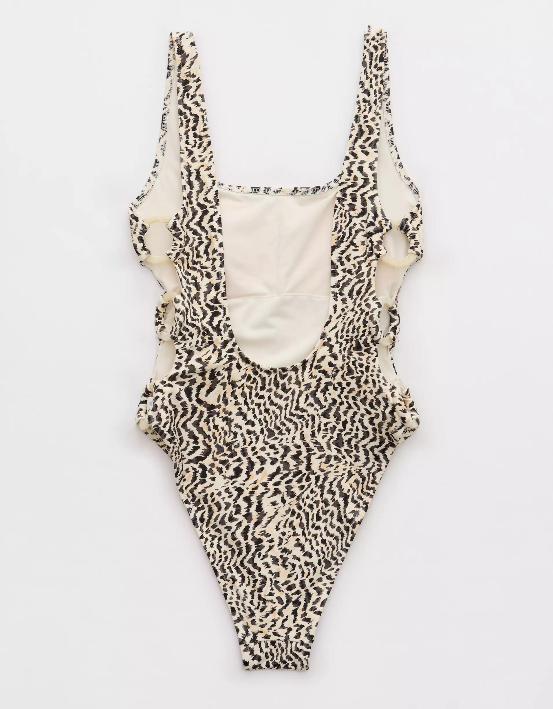 Aerie High Cut Scoop One Piece Swimsuit Product Image