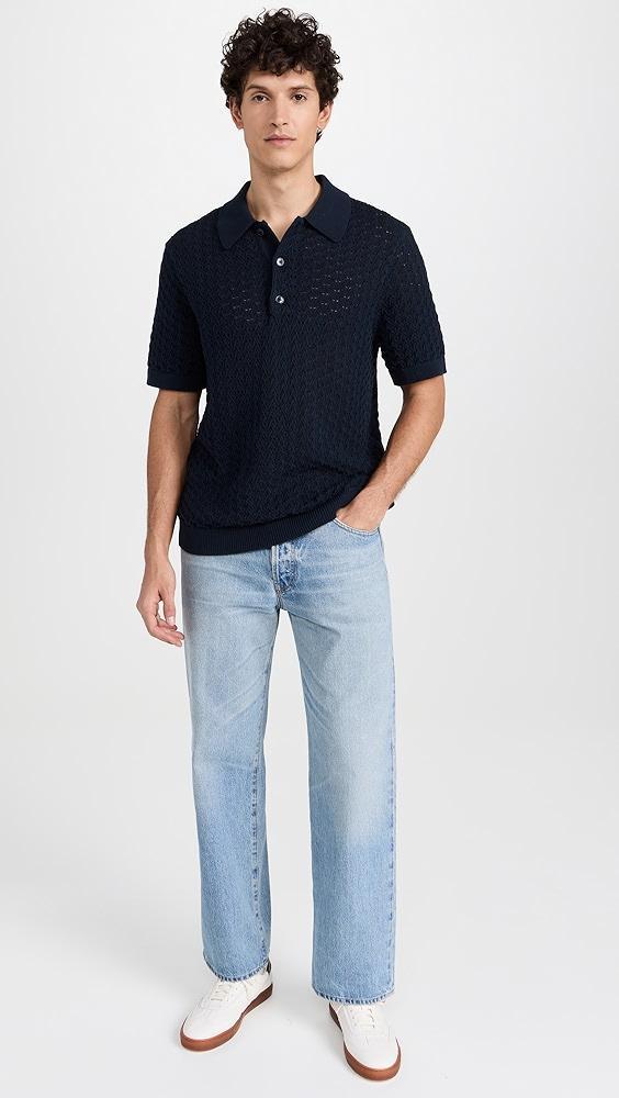 NN07 Manuel Open Knit Polo | Shopbop Product Image