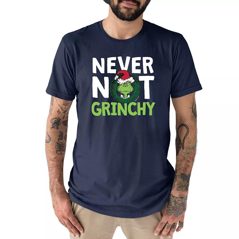 Men's Dr. Seuss The Grinch "Never Not Grinchy" Tee, Size: XL, Blue Product Image