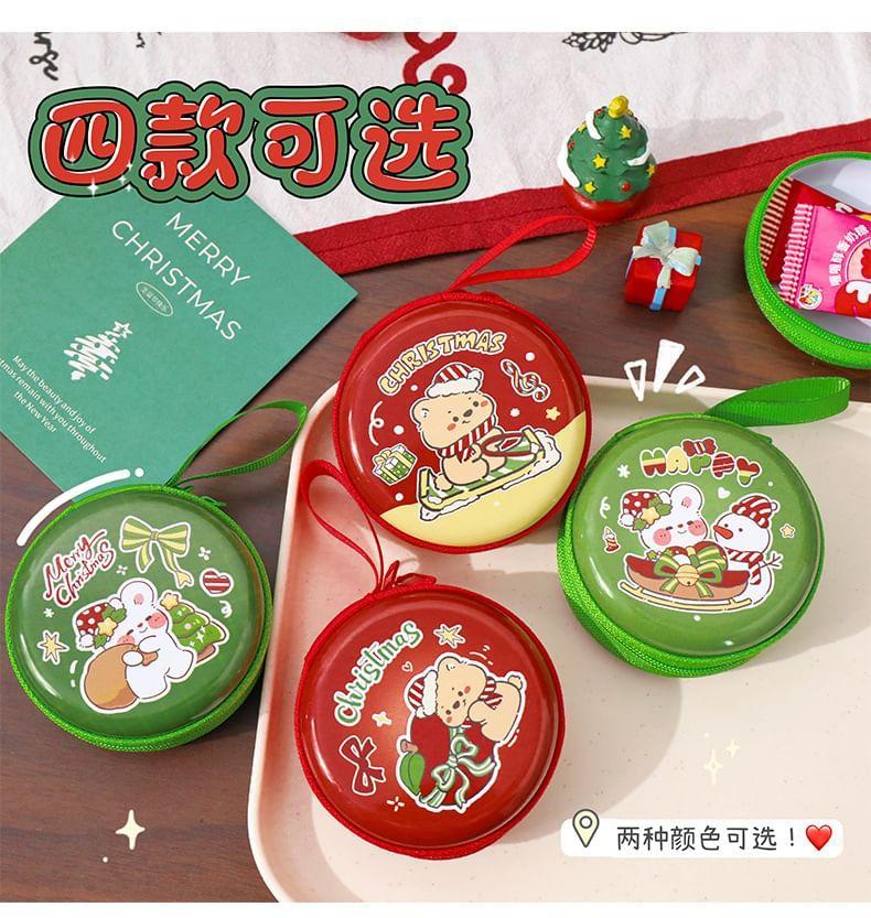 Christmas Cartoon Tinplate Coin Purse (Various Designs) Product Image