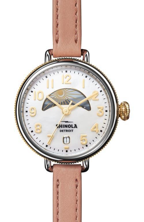 Womens Birdy Day & Night Stainless Steel & Leather Strap Watch/38MM Product Image