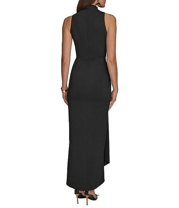 Donna Karan V-Neck Knot Front Sheath Dress Product Image