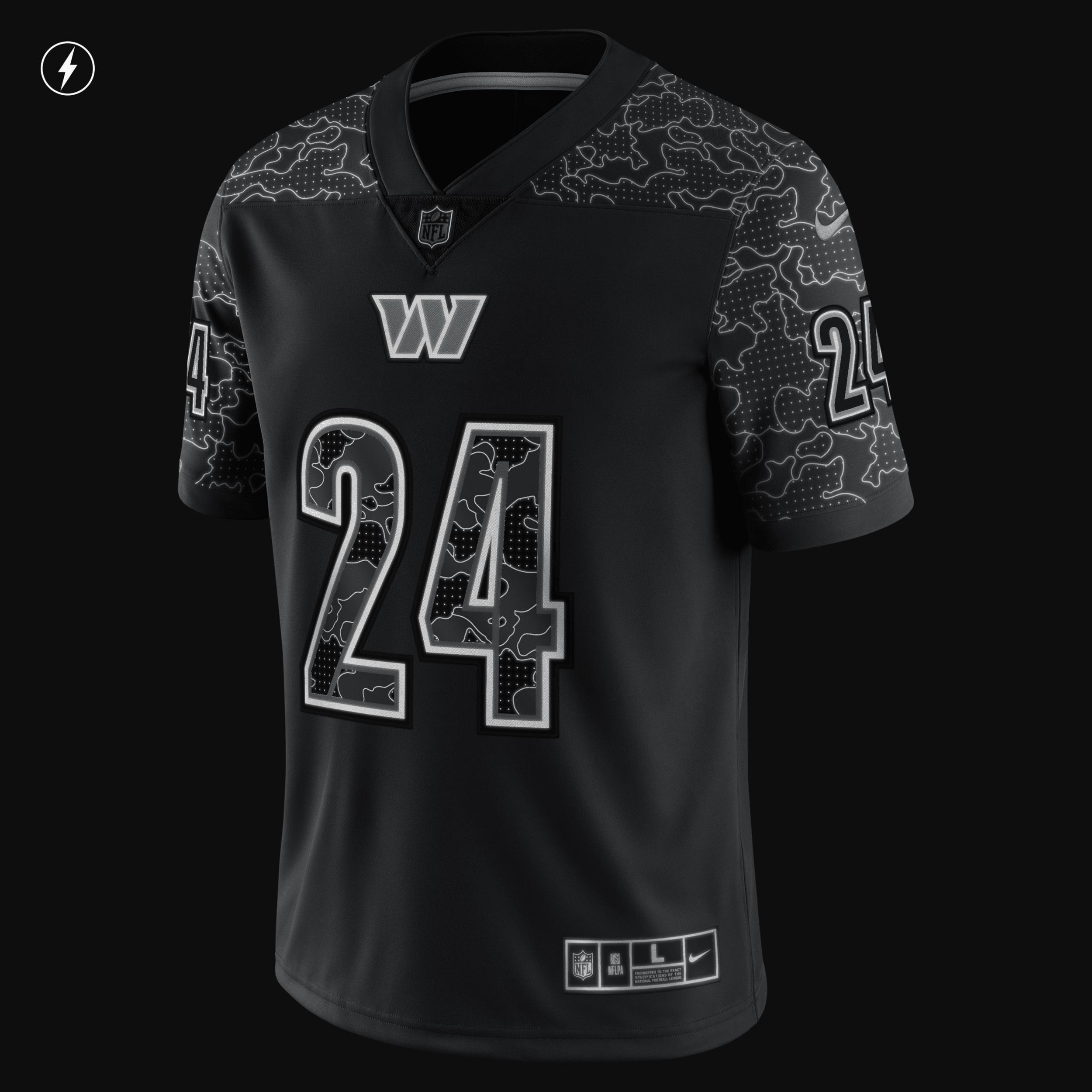 Mens Nike Antonio Gibson Black Washington Commanders RFLCTV Limited Jersey Product Image