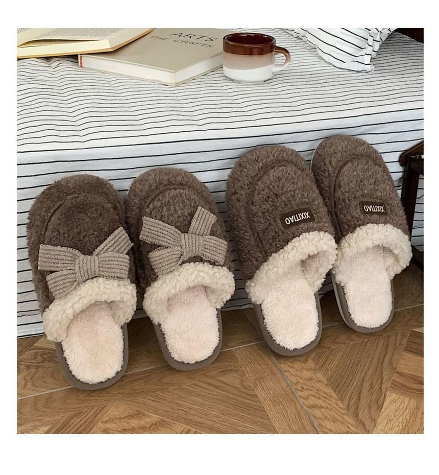 Couple Matching Fleece Home Slippers Product Image