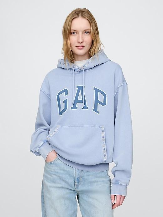 VintageSoft Oversized Logo Hoodie Product Image