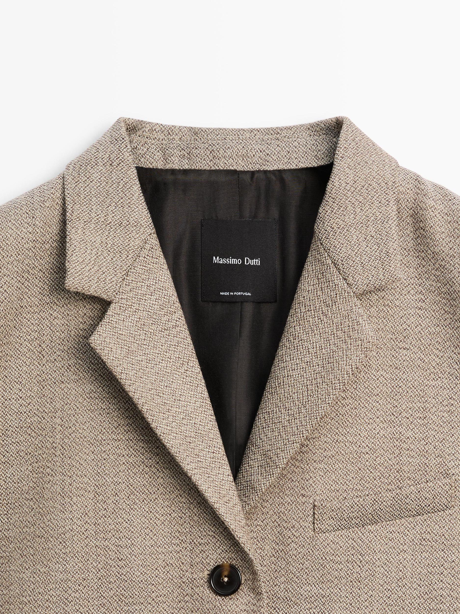 Flecked 100% wool blazer Product Image
