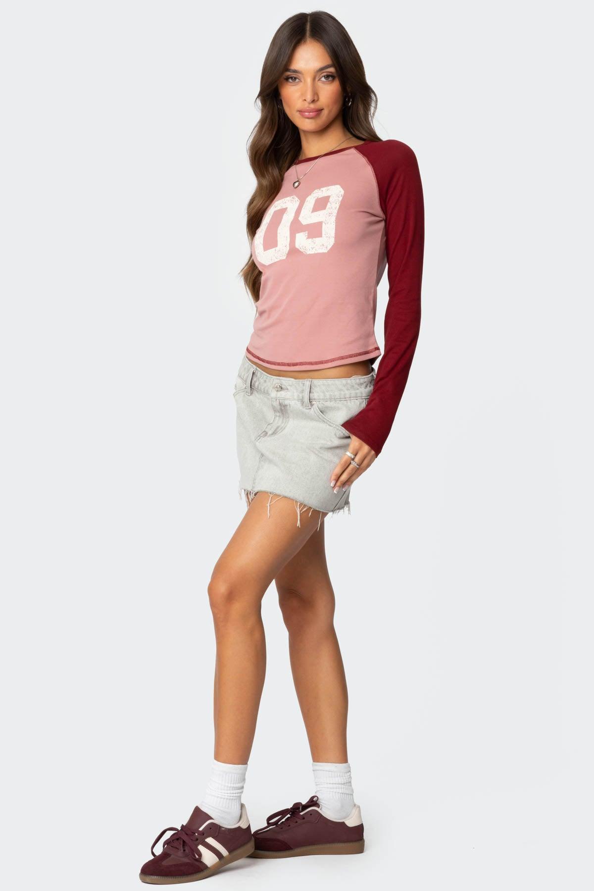 09 Raglan Long Sleeve T Shirt Product Image