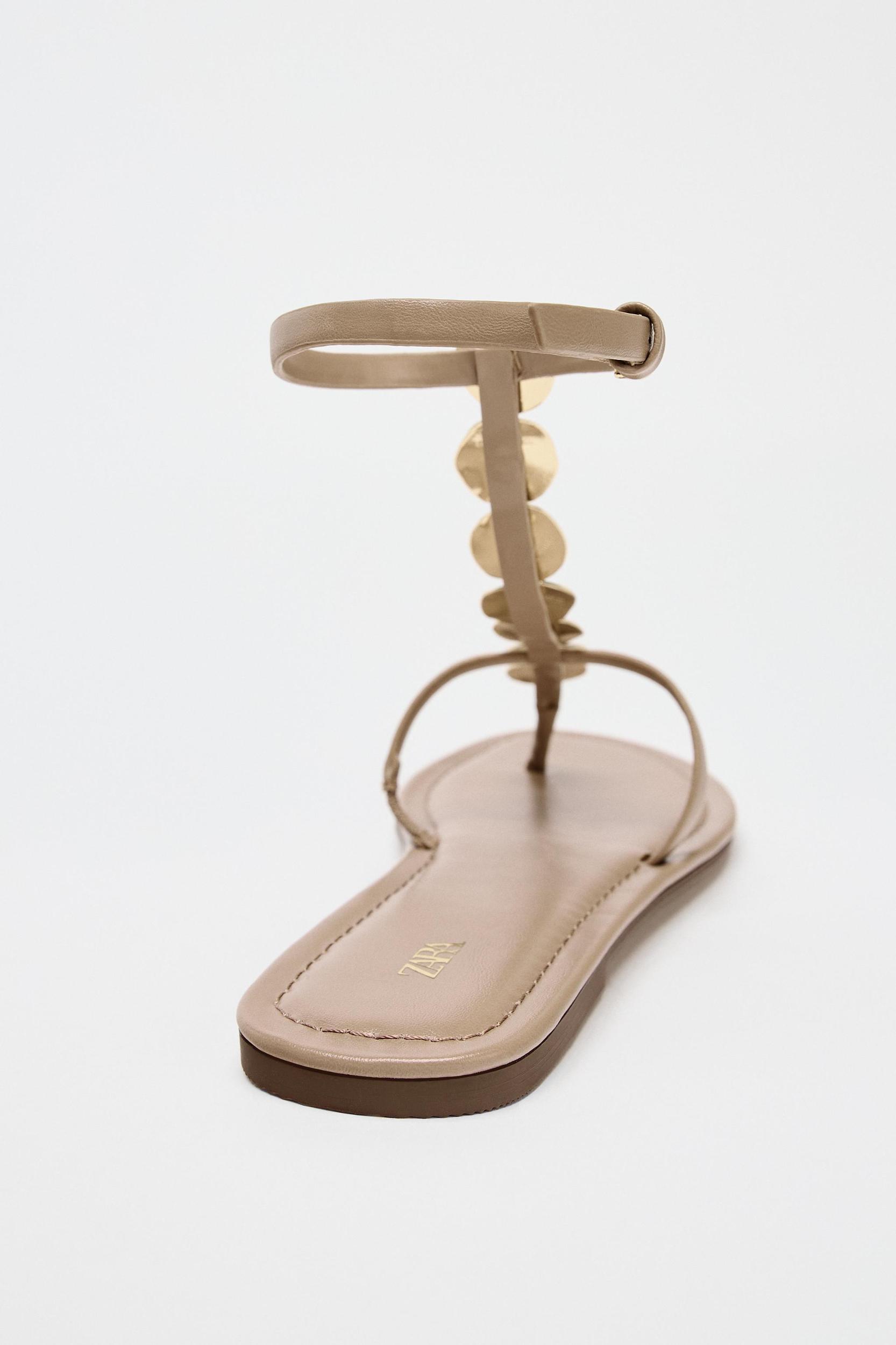 BEADED FLAT SANDALS Product Image