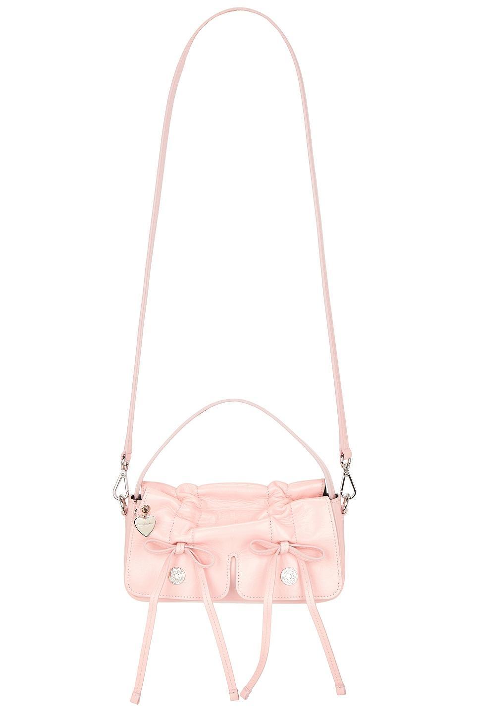 ACNE STUDIOS Multipocket Lux Micro Crossbody Bag In Powder Pink Product Image