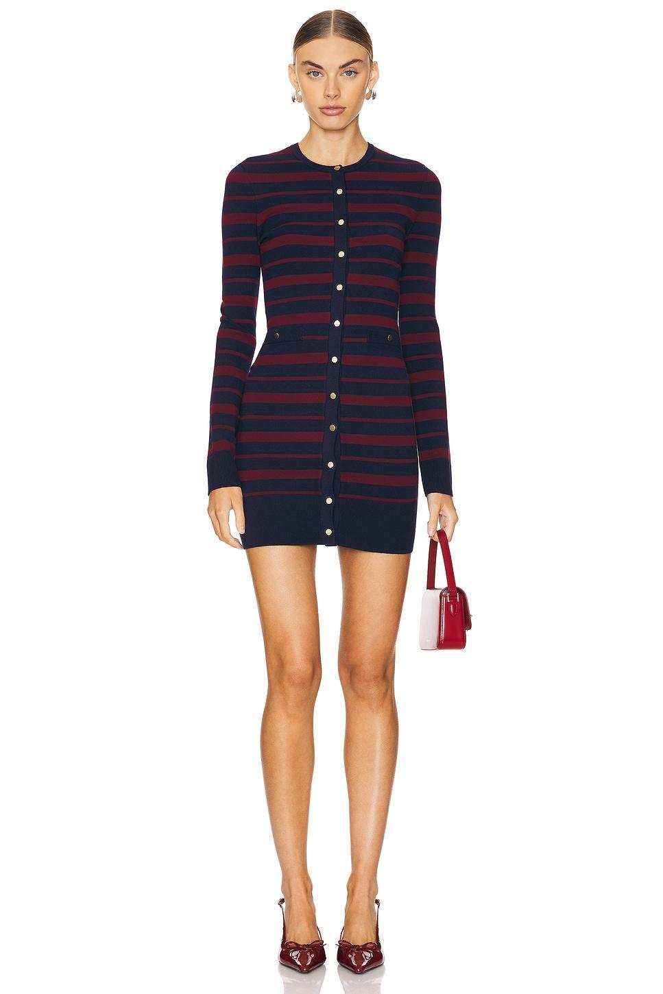 Lovers and Friends Alainna Striped Dress in Red & Navy Product Image