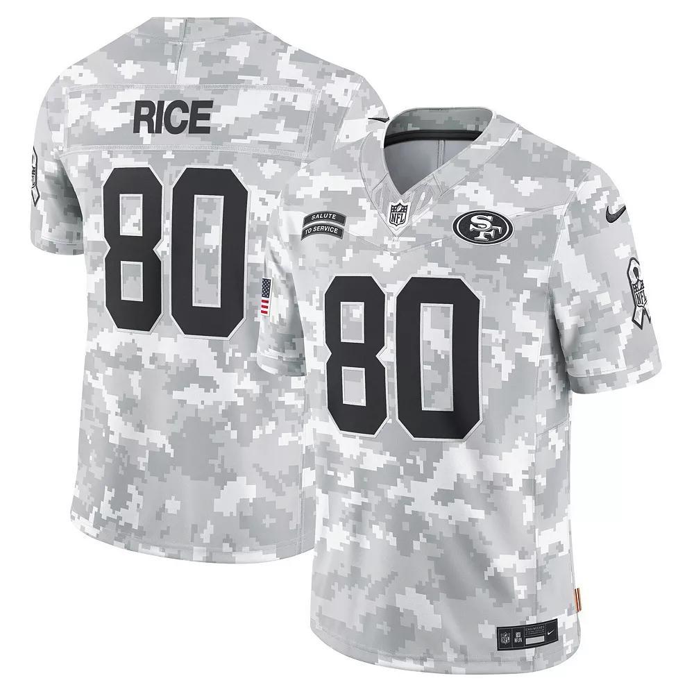 Men's Nike Jerry Rice Arctic Camo San Francisco 49ers 2024 Salute to Service Retired Player Limited Jersey, Size: 2XL, Team Product Image
