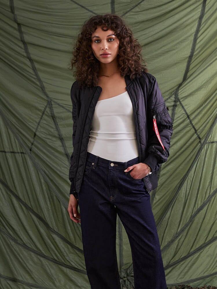 L-2B QUILTED BOMBER JACKET Unisex Product Image