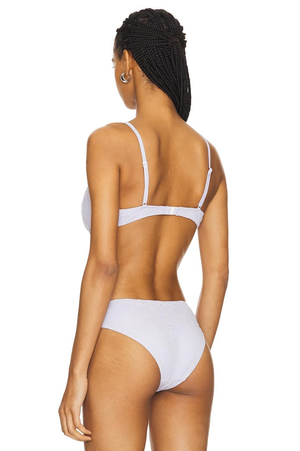 The Daphne Bikini Top Solid & Striped Product Image