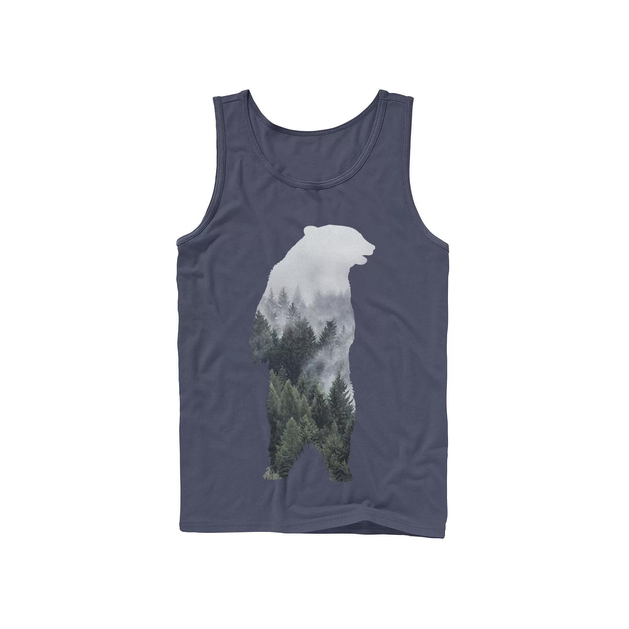 Men's Bear Mountain Silhouette Tank Top, Size: Small, Blue Product Image