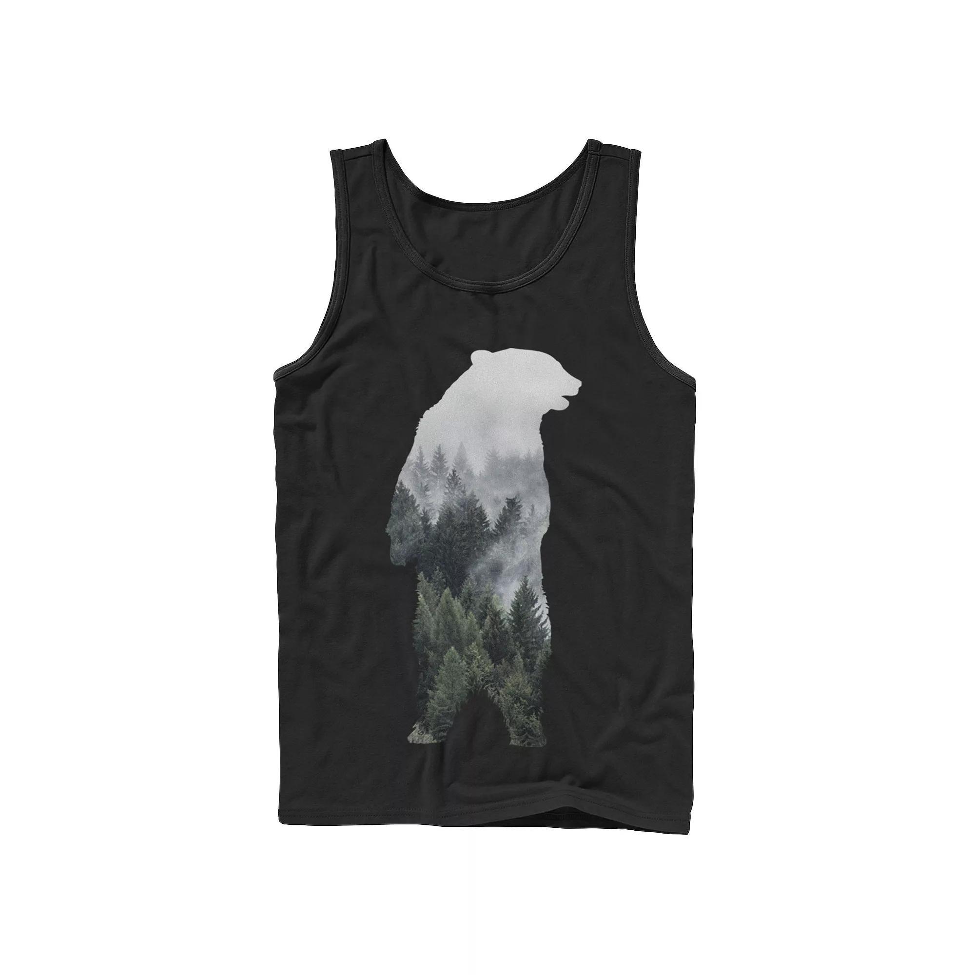 Men's Bear Mountain Silhouette Tank Top, Size: Small, Black Product Image