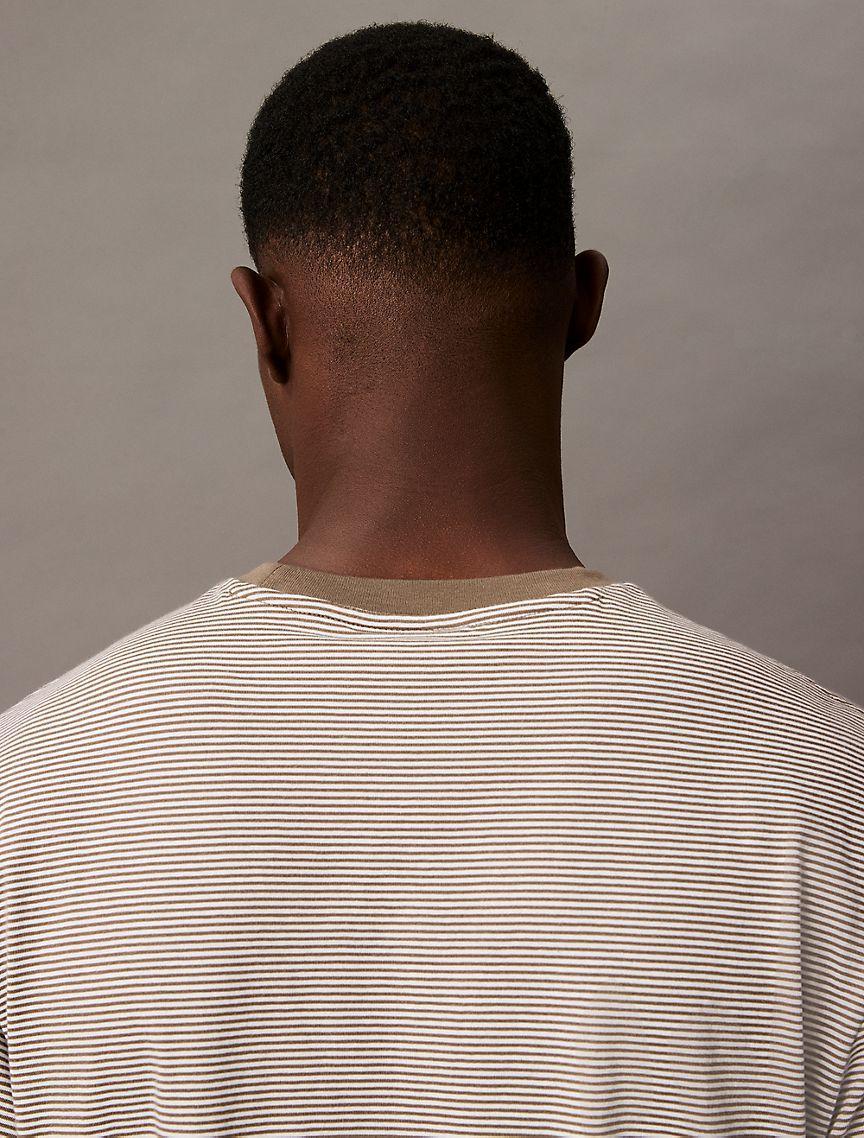 Smooth Cotton Stripe Classic T-Shirt Product Image