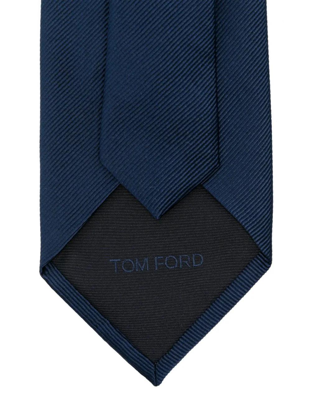 TOM FORD Silk Tie In Blue Product Image