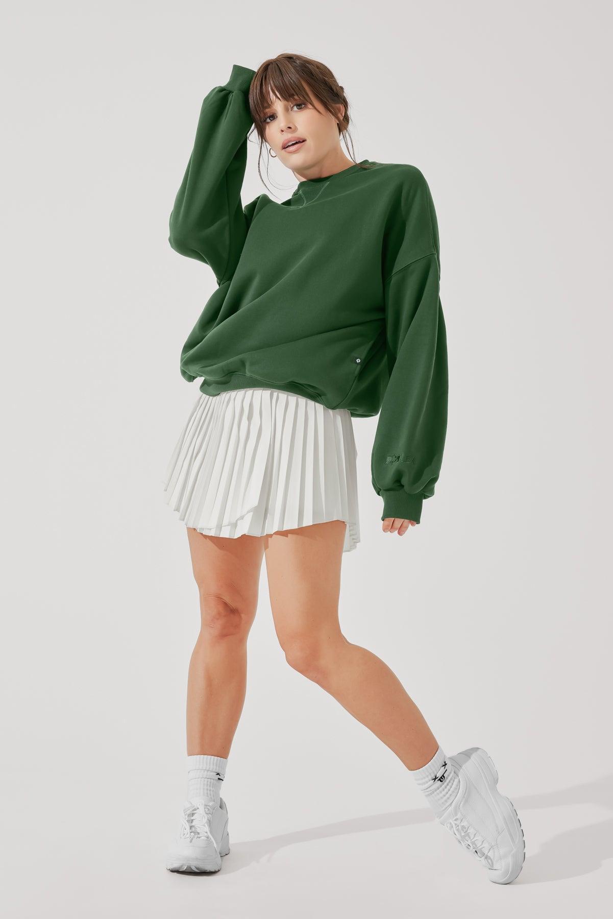 Cloud Crewneck Sweater - Fern Green Product Image