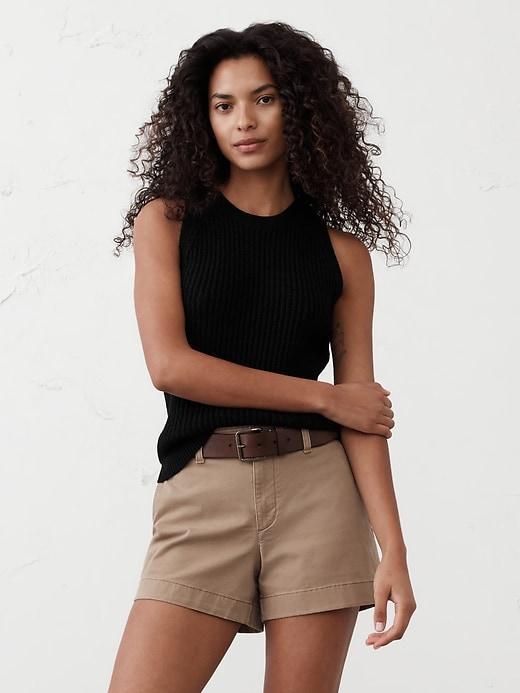 Textured Ribbed Sweater Tank Product Image
