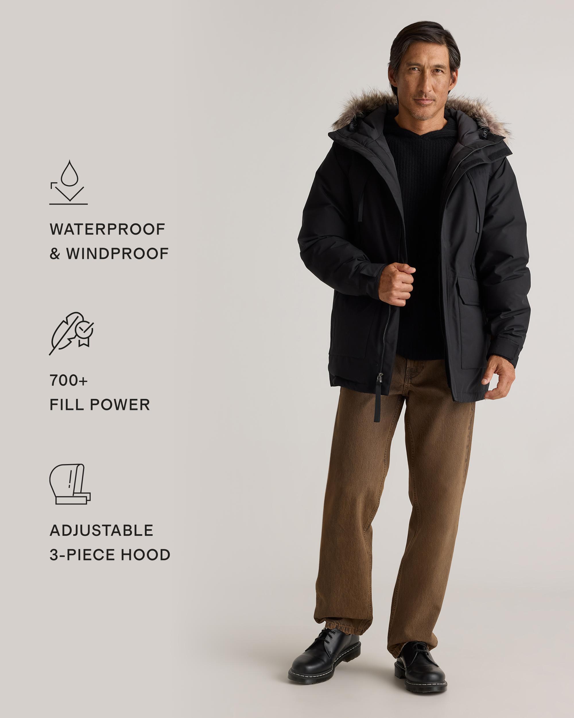 Quince | Men's Responsible Down Hooded Parka Recycled Polyester Product Image