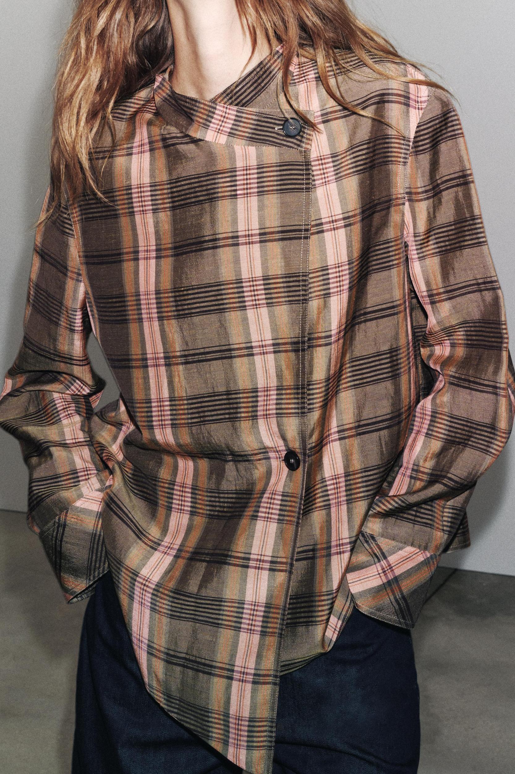 ZW COLLECTION OVERSIZED CHECK OVERSHIRT Product Image