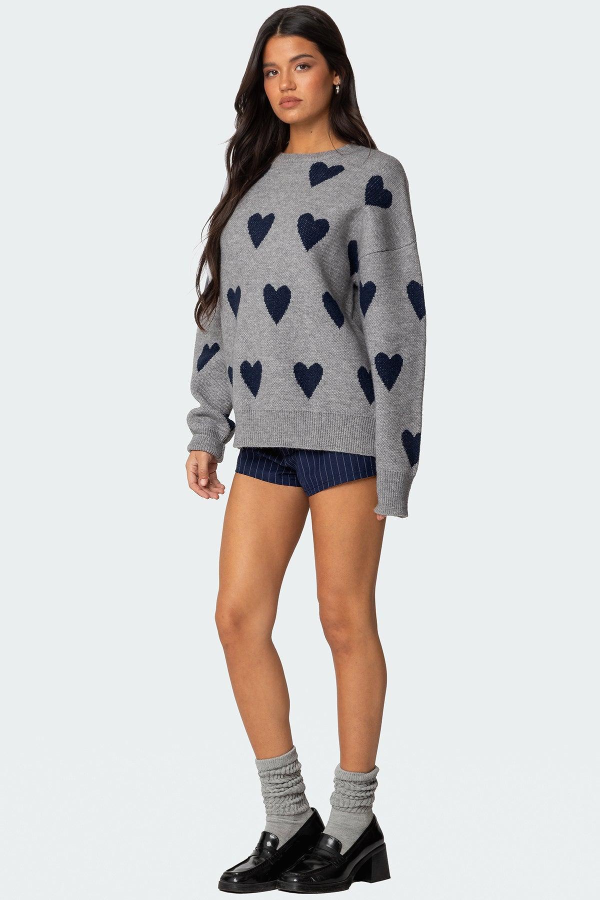 Big Heart Oversized Sweater Product Image