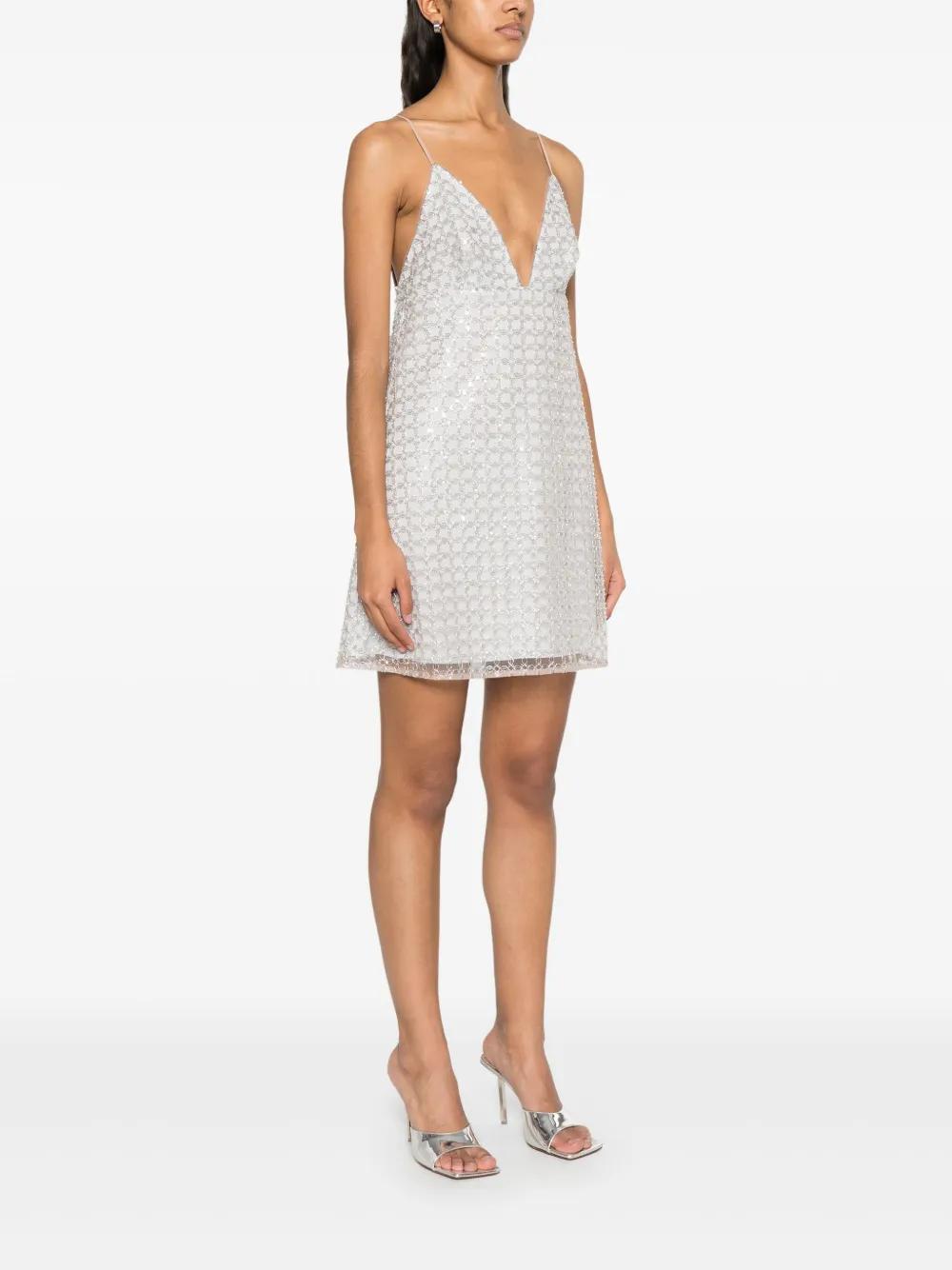 beaded A-line mini dress Product Image