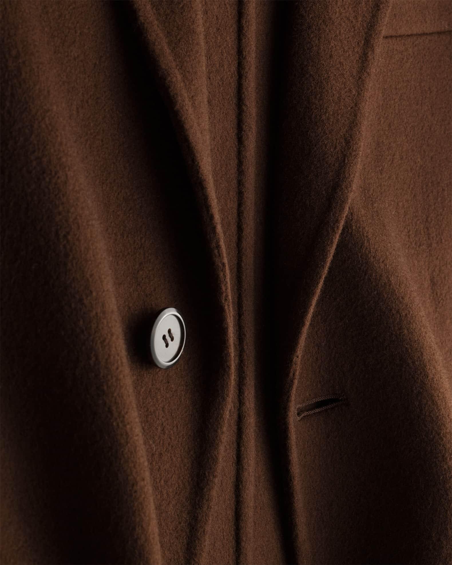 Men's Single-Breasted Cashmere Coat Product Image