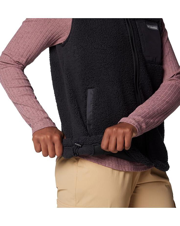 OV277 Sherpa Lined Mock Neck Vest Product Image